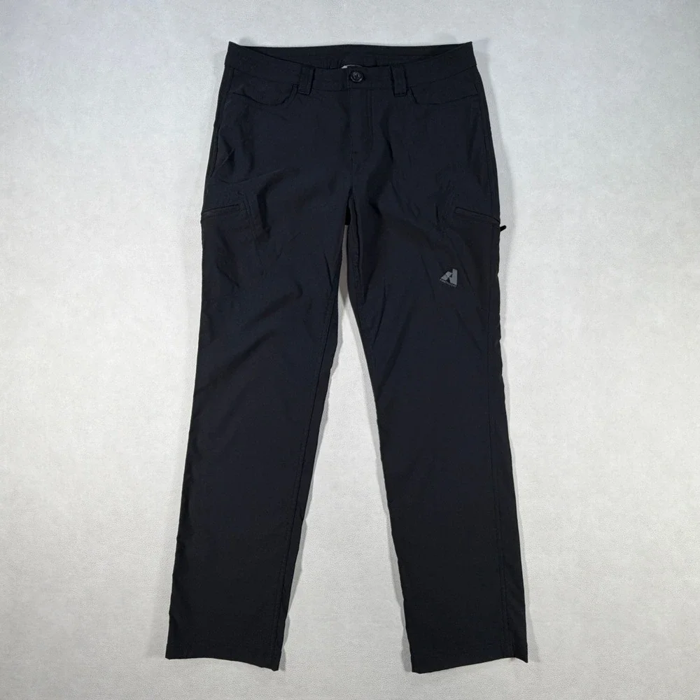 Eddie Bauer First Ascent Womens 8 Black Guide Hiking Tech Pants Nylon Stretch